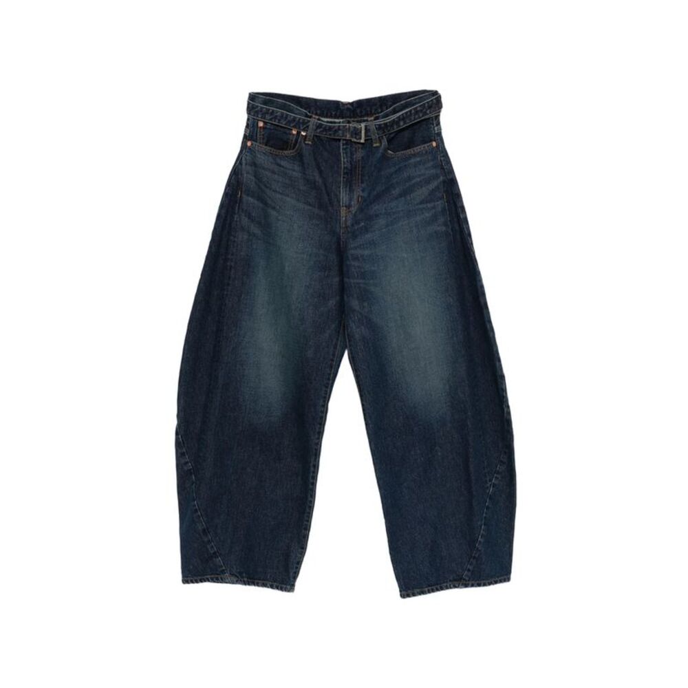 Sacai Blue Trousers - Wide-Leg Trousers Men